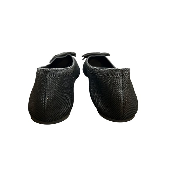 MIA Jinnie Flats Womens 6.5 Black Bow Pointed Toe Slip-On Dress Shoes Ballet - Picture 4 of 7